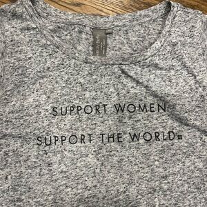 Sweaty Betty women’s “Support Women Support the World” muscle tank